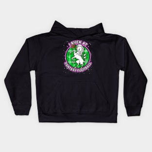 I Suck At Fantasy Football Kids Hoodie